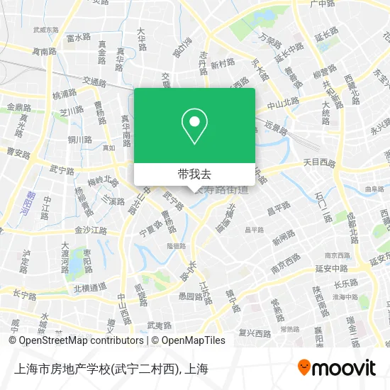 上海市房地产学校(武宁二村西)地图