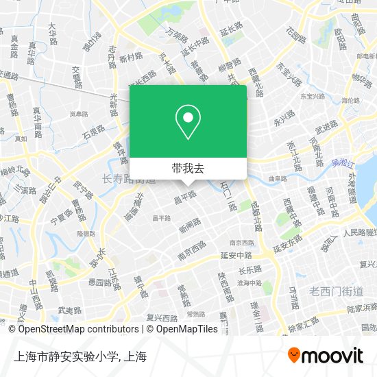 上海市静安实验小学地图