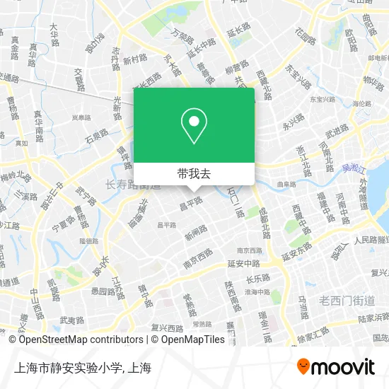 上海市静安实验小学地图
