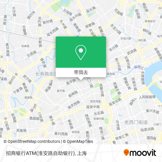 招商银行ATM(淮安路自助银行)地图
