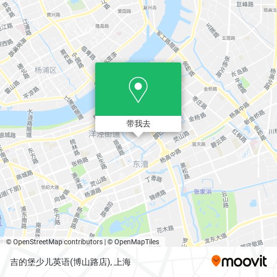 吉的堡少儿英语(博山路店)地图