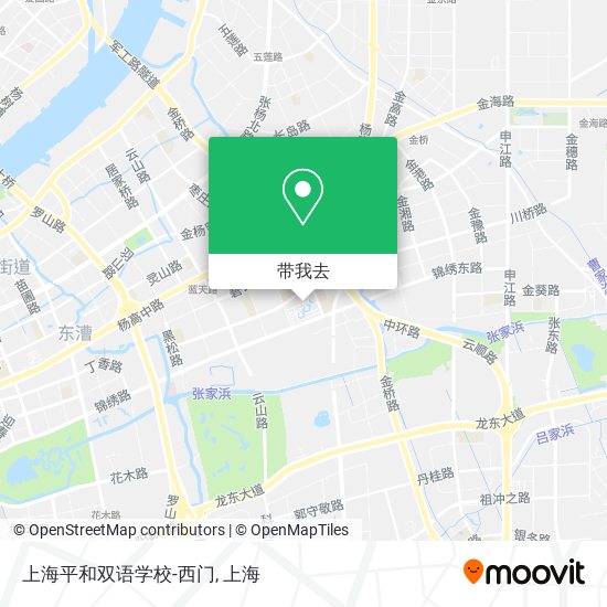 上海平和双语学校-西门地图