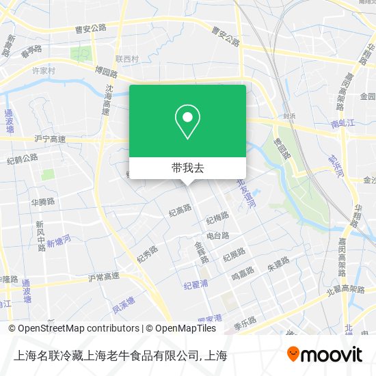 上海名联冷藏上海老牛食品有限公司地图