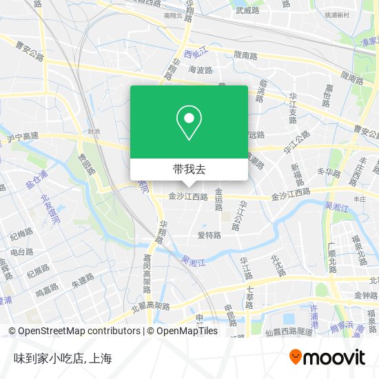 味到家小吃店地图