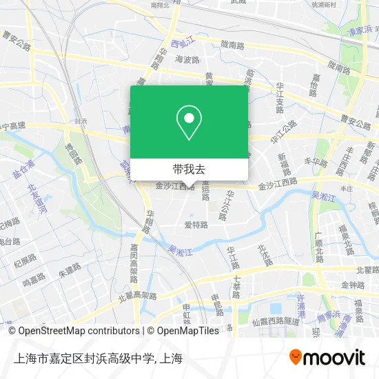 上海市嘉定区封浜高级中学地图