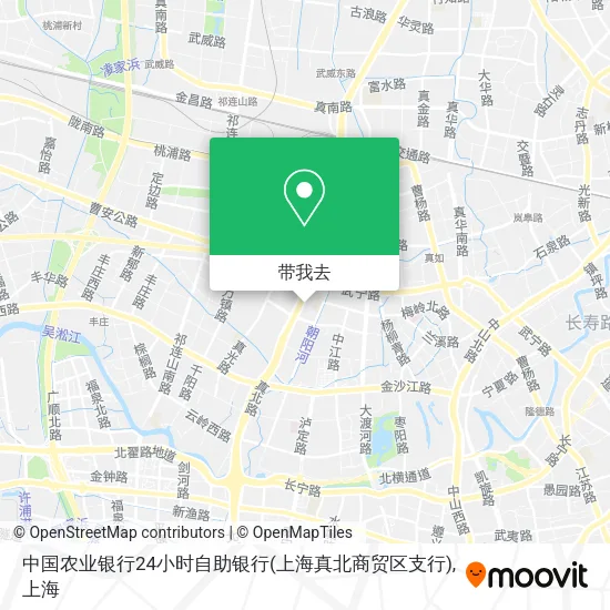 中国农业银行24小时自助银行(上海真北商贸区支行)地图