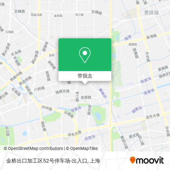 金桥出口加工区52号停车场-出入口地图