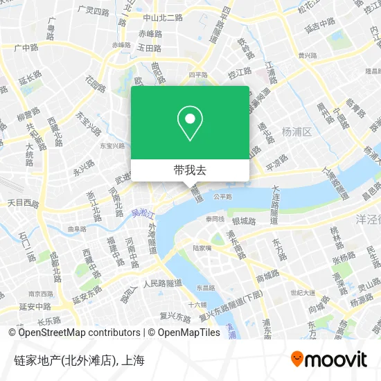 链家地产(北外滩店)地图