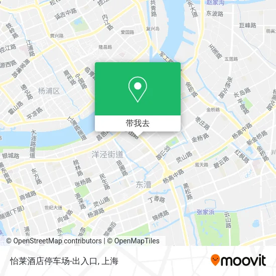 怡莱酒店停车场-出入口地图