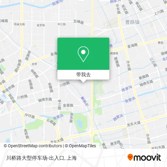 川桥路大型停车场-出入口地图