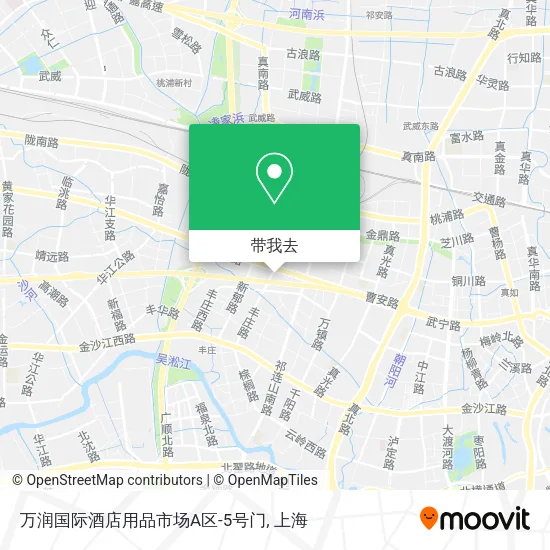 万润国际酒店用品市场A区-5号门地图