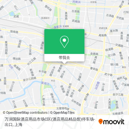 万润国际酒店用品市场C区(酒店用品精品馆)停车场-出口地图