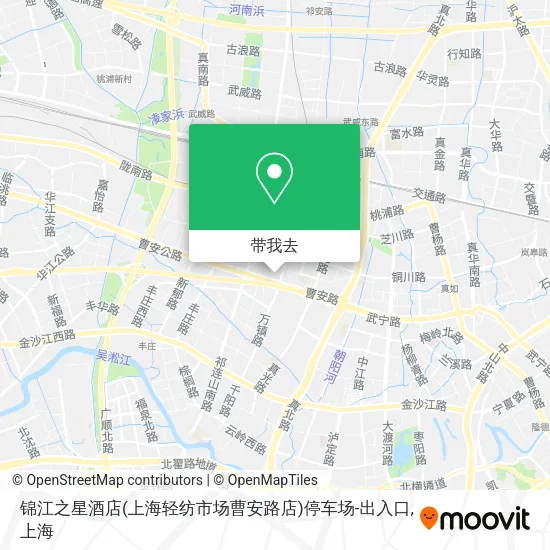 锦江之星酒店(上海轻纺市场曹安路店)停车场-出入口地图