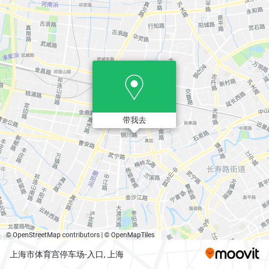 上海市体育宫停车场-入口地图