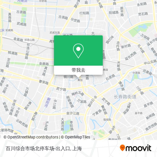 百川综合市场北停车场-出入口地图