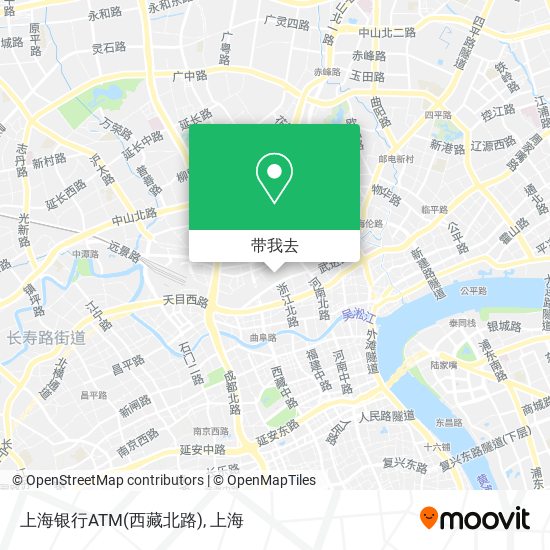 上海银行ATM(西藏北路)地图