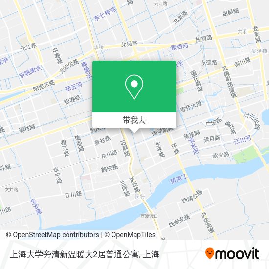 上海大学旁清新温暖大2居普通公寓地图