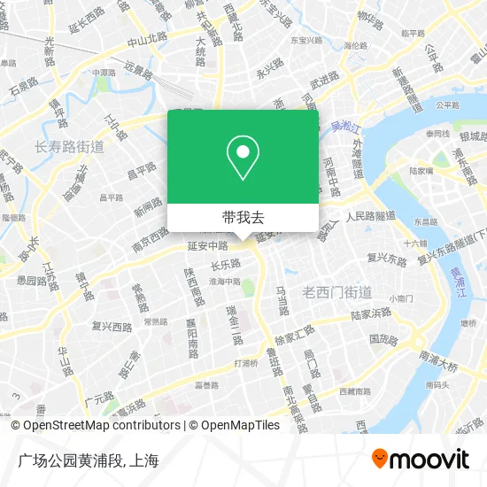 广场公园黄浦段地图