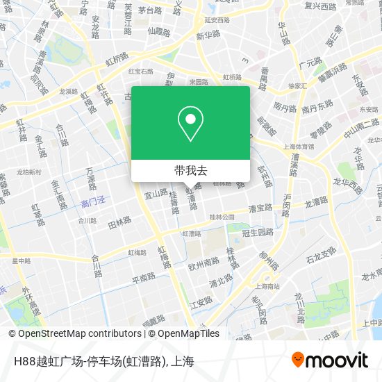 H88越虹广场-停车场(虹漕路)地图