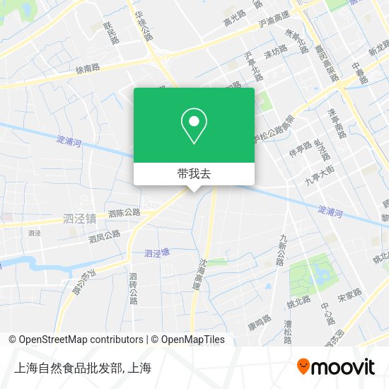 上海自然食品批发部地图