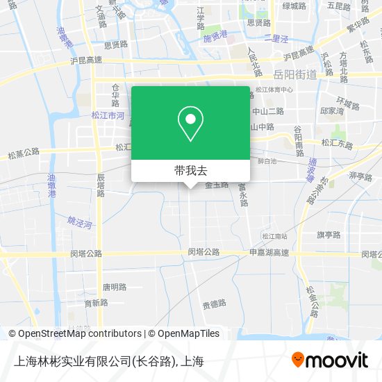 上海林彬实业有限公司(长谷路)地图