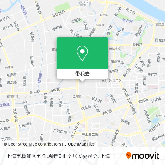 上海市杨浦区五角场街道正文居民委员会地图