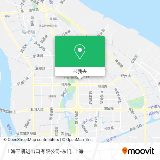 上海三凯进出口有限公司-东门地图