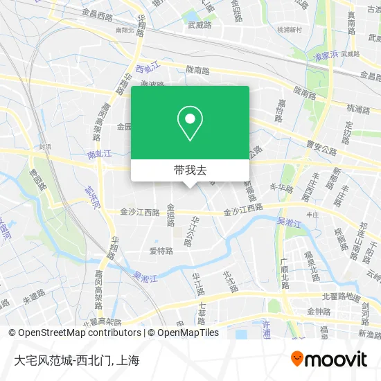 大宅风范城-西北门地图