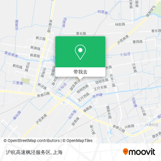 沪杭高速枫泾服务区地图