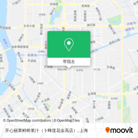 开心丽果鲜榨果汁（卜蜂莲花金高店）地图