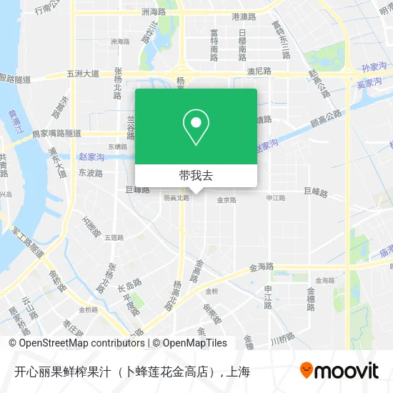 开心丽果鲜榨果汁（卜蜂莲花金高店）地图