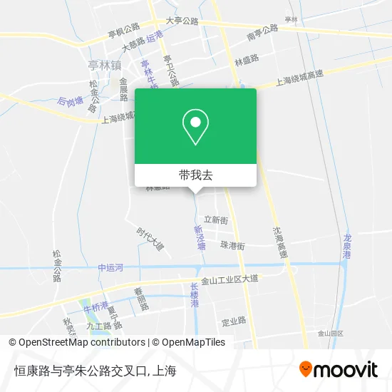 恒康路与亭朱公路交叉口地图