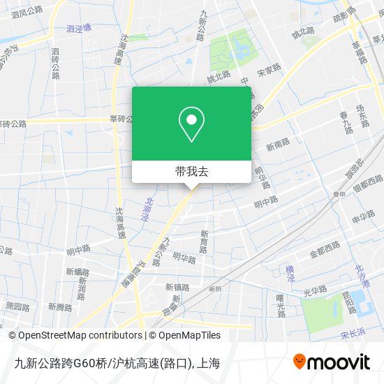 九新公路跨G60桥/沪杭高速(路口)地图