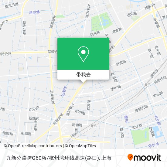 九新公路跨G60桥/杭州湾环线高速(路口)地图