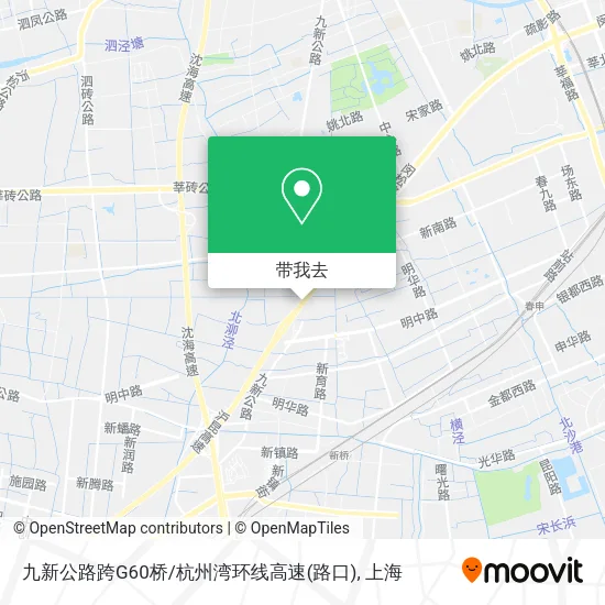 九新公路跨G60桥/杭州湾环线高速(路口)地图