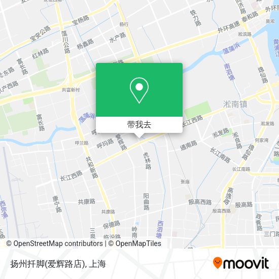 扬州扦脚(爱辉路店)地图