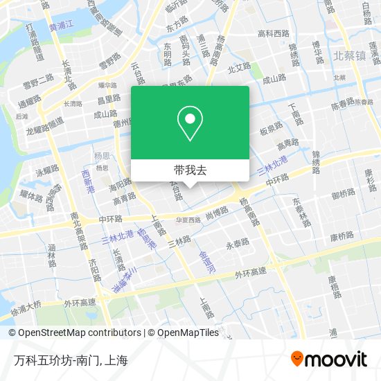 万科五玠坊-南门地图