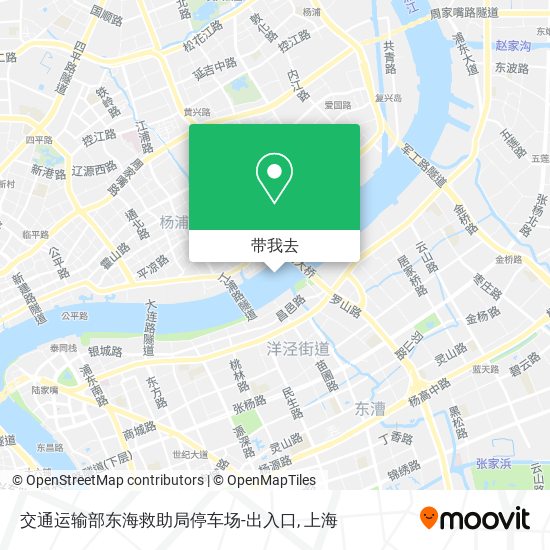 交通运输部东海救助局停车场-出入口地图