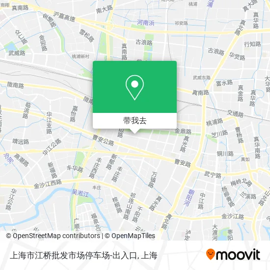 上海市江桥批发市场停车场-出入口地图