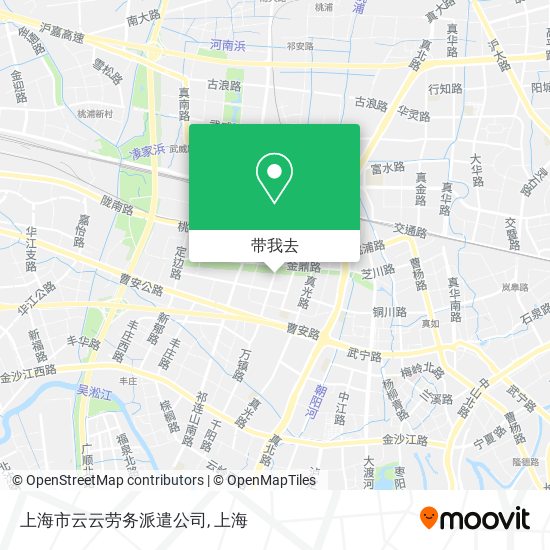 上海市云云劳务派遣公司地图