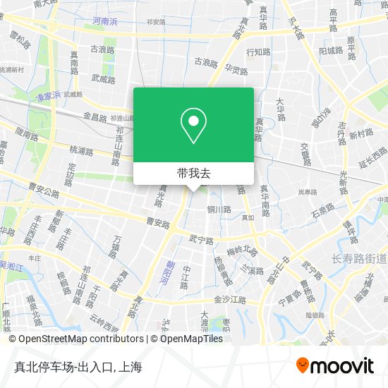 真北停车场-出入口地图