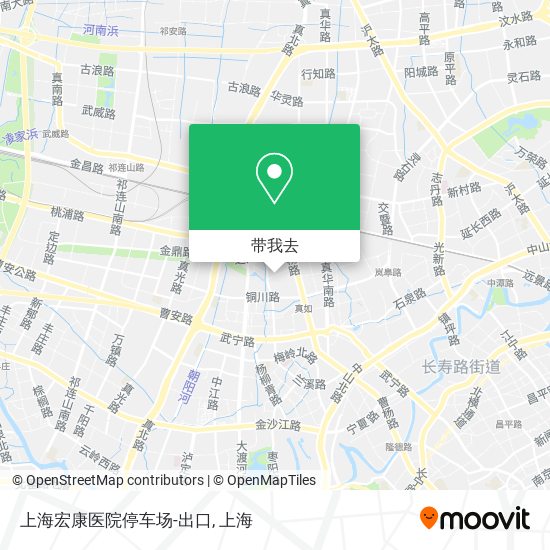 上海宏康医院停车场-出口地图