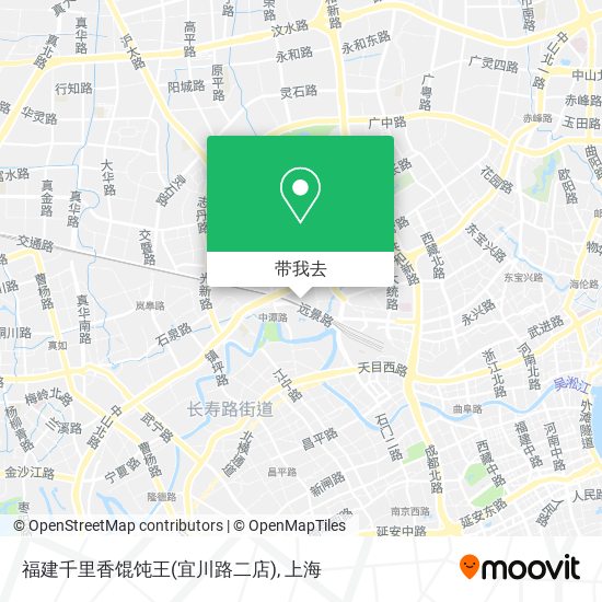 福建千里香馄饨王(宜川路二店)地图