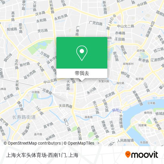 上海火车头体育场-西南1门地图