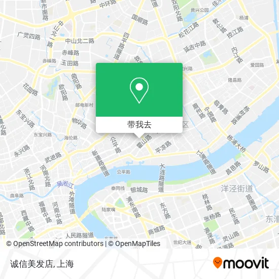 诚信美发店地图