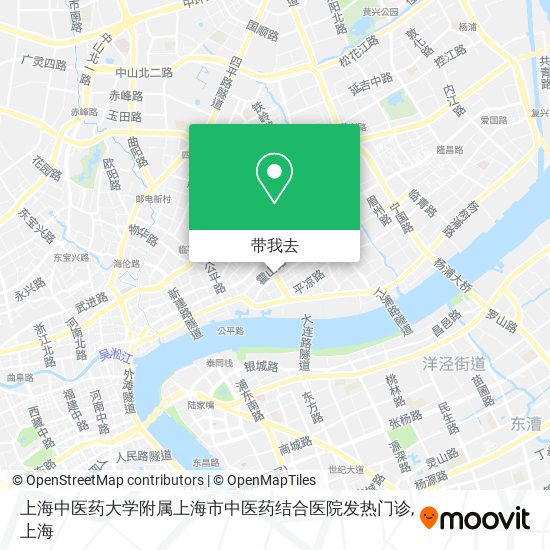 上海中医药大学附属上海市中医药结合医院发热门诊地图