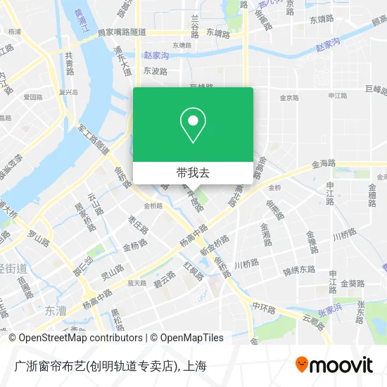 广浙窗帘布艺(创明轨道专卖店)地图