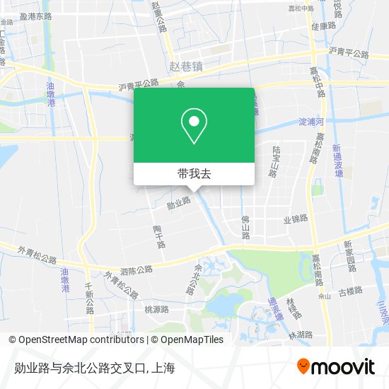 勋业路与佘北公路交叉口地图