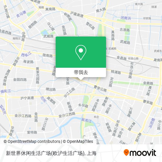 新世界休闲生活广场(欧沪生活广场)地图