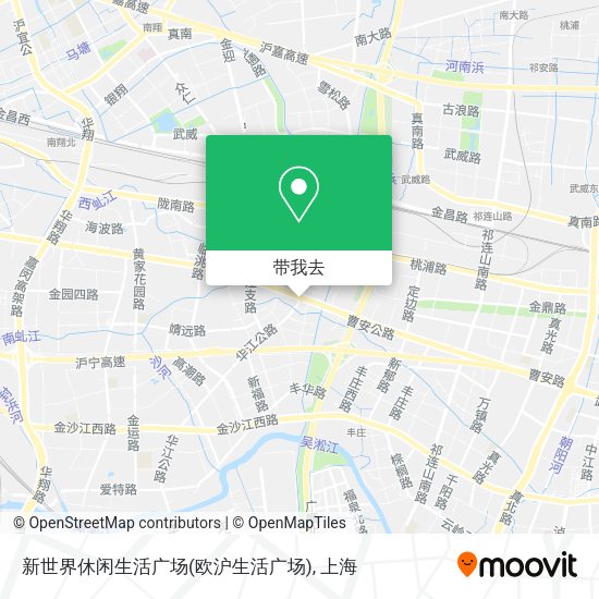 新世界休闲生活广场(欧沪生活广场)地图